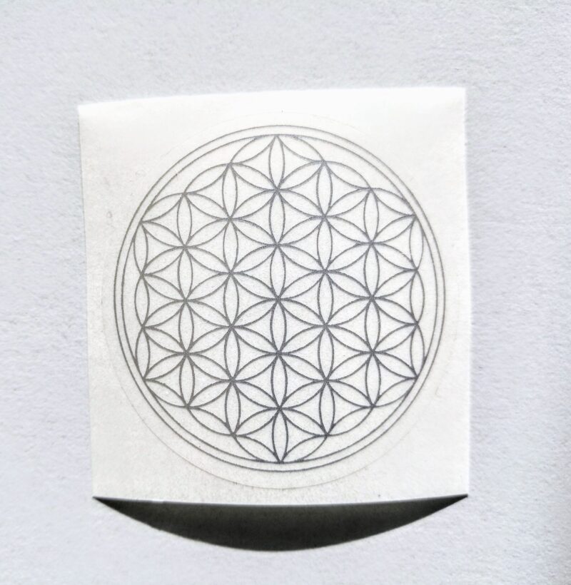 Flor de la vida Símbol plata 12 unitats