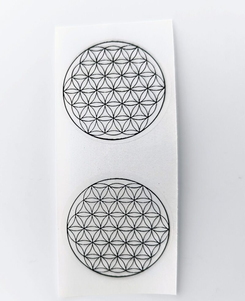 Flor de la vida Símbol negre 12 unitats