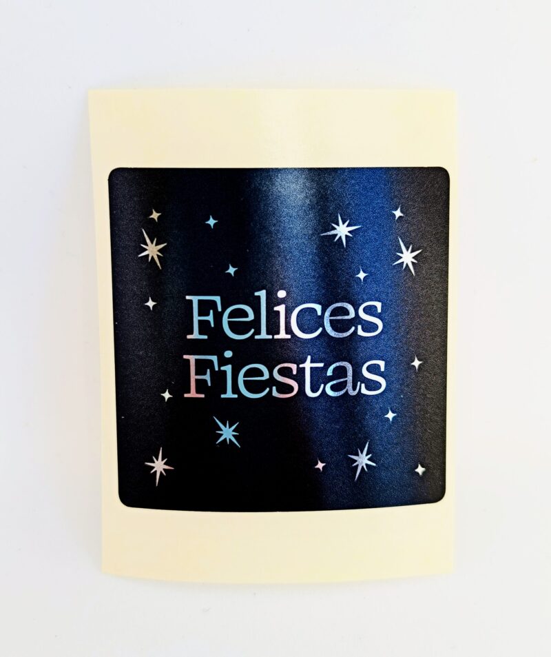 Felices Fiestas negre/plata 12 unitats
