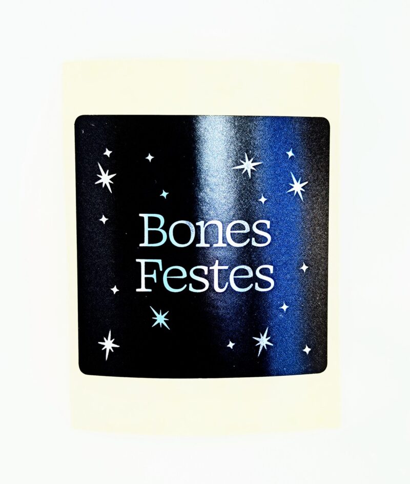 Bones Festes negre/plata 12 unitats