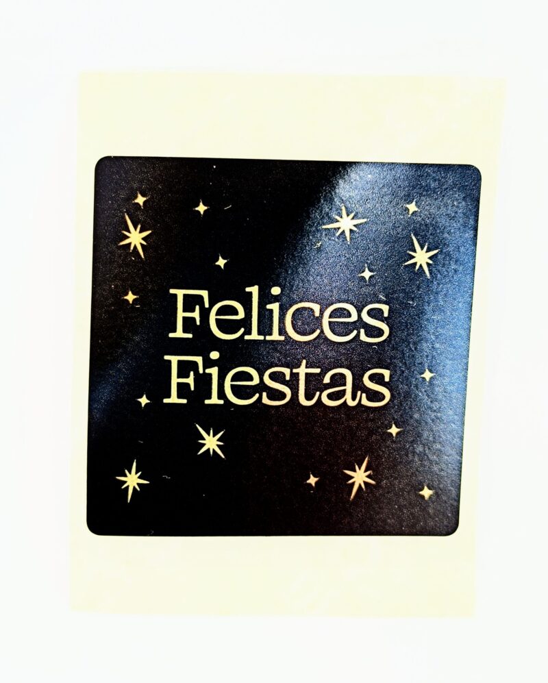 Felices Fiestas negre/or 12 unitats