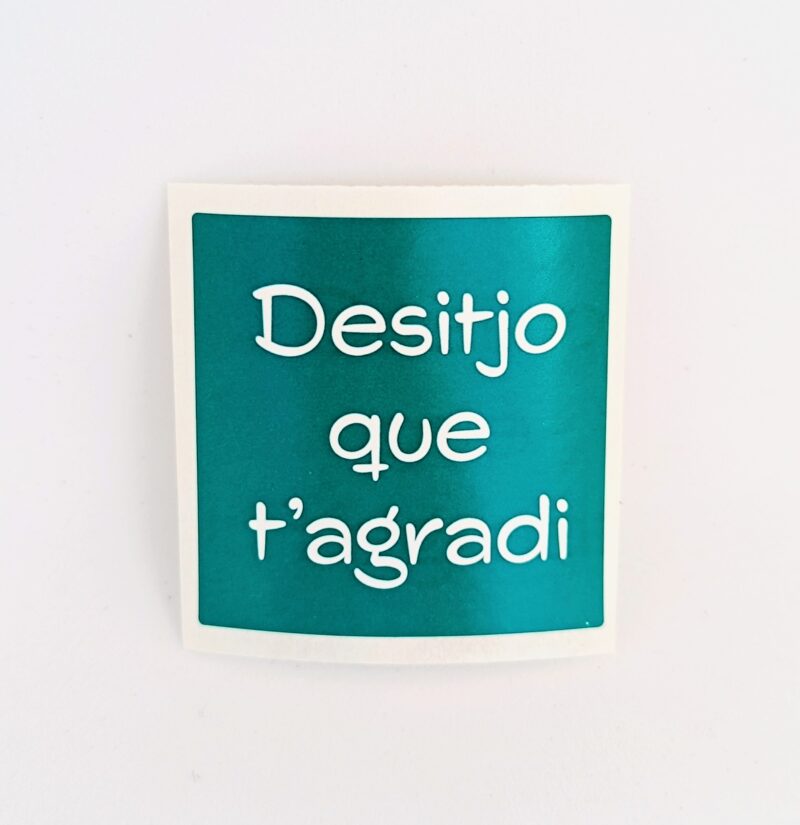 Desitjo que t'agradi turquesa 12 unitats