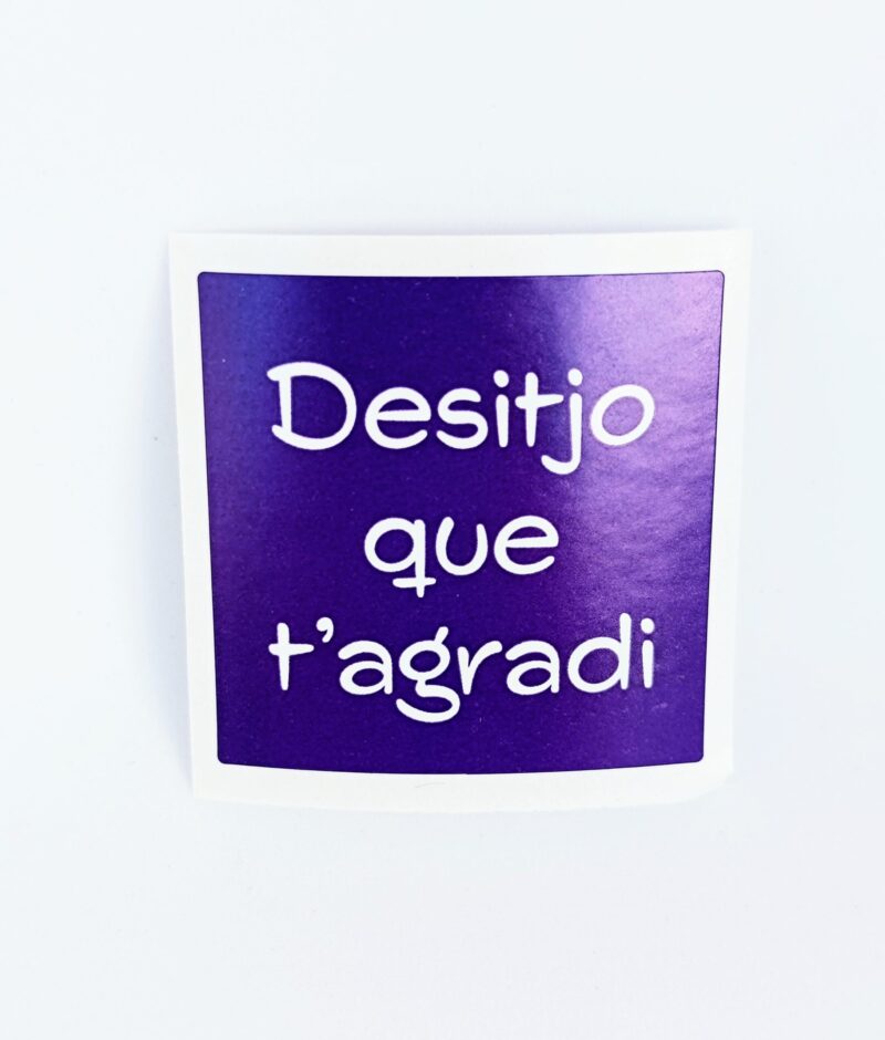 Desitjo que t'agradi violeta 500 unitats
